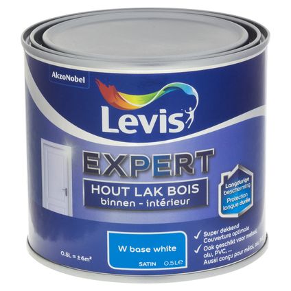 Laque Levis Expert bois intérieur mix base white satin 500ml