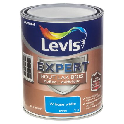 Laque Levis Expert Bois extérieur mix base white satin 1L