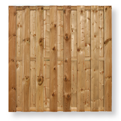 Praxis Schutting Cardiff FSC geïmpregneerd grenenhout recht 180x180cm aanbieding