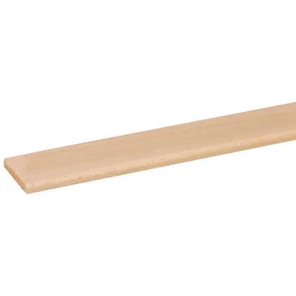 Couvre-joint - bois dur blanc (635) - non traité - 6x33mm - longueur 240cm 2