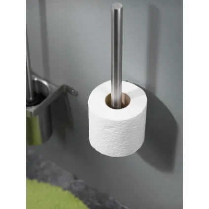 Porte-rouleau papier toilette de réserve Haceka Ixi brossé 4