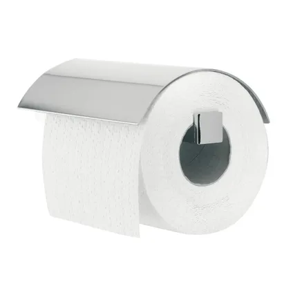 Porte-rouleau de papier toilette avec couvercle Tiger Items chrome