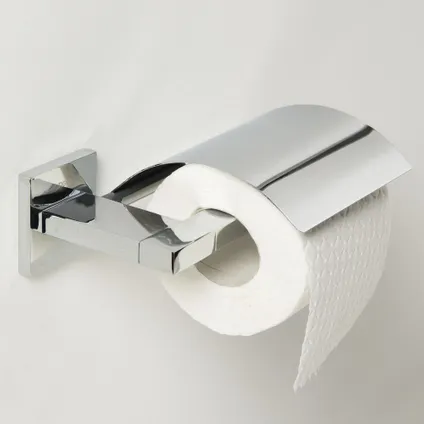 Porte-rouleau de papier toilette avec couvercle Tiger Items chrome 2