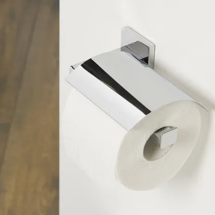 Porte-rouleau de papier toilette avec couvercle Tiger Items chrome 3