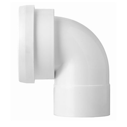 Coude de décharge WC Martens Ø90mm blanc