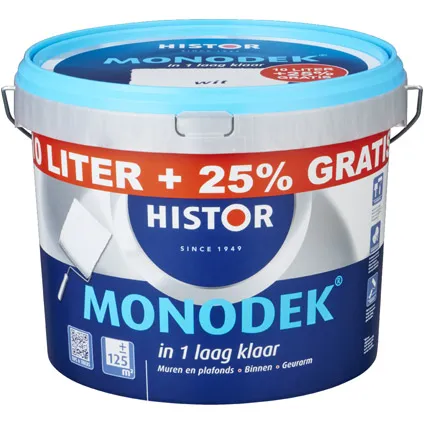 Histor latex Monodek mat RAL 9001 10L + 2,5 liter