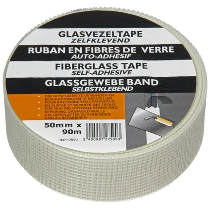 Glasvezel tape voegenband 90x90m
