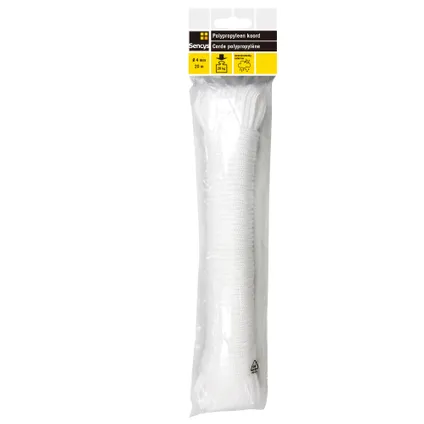 Corde polypropylène tressé Sencys blanc 4mm 20m