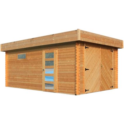 Solid garage 'S8993' hout 17,07 m²