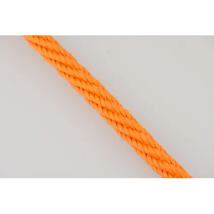 Mamutec touw Paraloc polypropyleen gedraaid oranje 6mm 10m 4