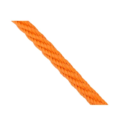 Mamutec touw Paraloc polypropyleen gedraaid oranje 6mm 10m 6