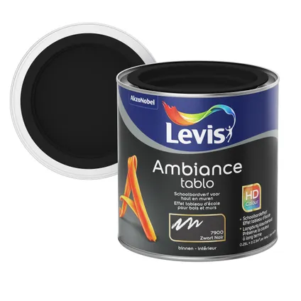 Peinture tableau Levis Ambiance Tablo black extra mat 250ml 3