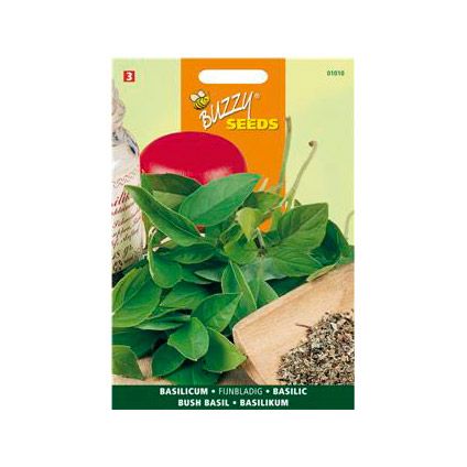 Buzzy seeds zaden basilicum fijnbladig