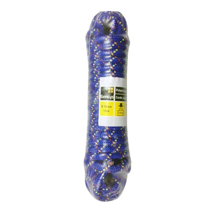 Corde polypropylène tressé Sencys bleu 12mm 10m