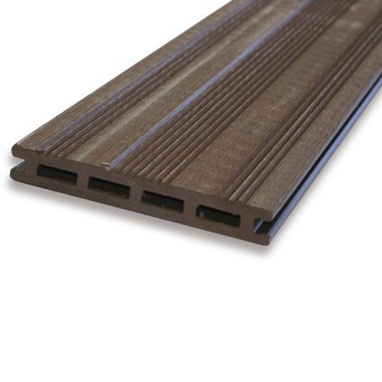 Planche de terrasse WPC composite brune