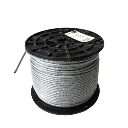 Câble en acier Sencys galvanisé 3/4mm gaine PVC