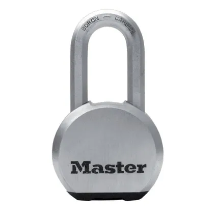 Master Lock Excell massief grijs stalen hangslot 51x54mm