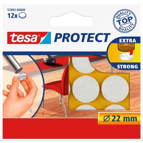 Tesa anti-kras beschermvilt wit 22mm