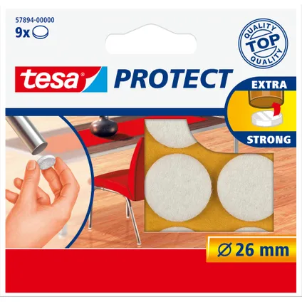 Tesa Protect beschermvilt wit 9 stuks