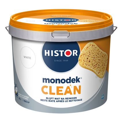 Histor Monodek Clean muurverf wit 10L