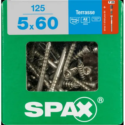 Vis de terrasse Spax A2 inox 60x5mm 125 pièces
