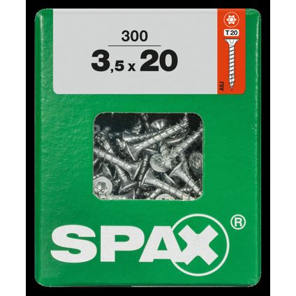 Spax schroef 'T-Star plus' staal geel 20 x 3,5 mm - 300 stuks