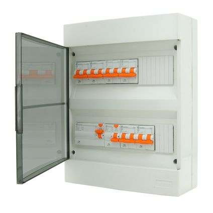Vynckier Fix-O-Box zekeringkast voorbedraad 24 modules grijs