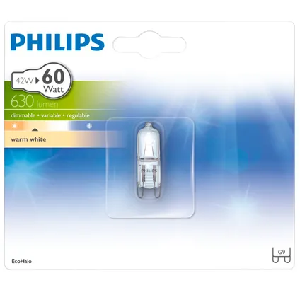 Philips halogeenlamp capsule 42W G9 7