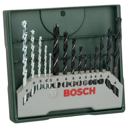 Ensemble de perceuses Bosch Mini X-line - 15 pièces