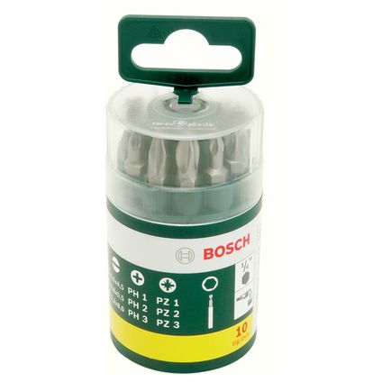 Bosch schroefbitset 25 mm – 10 stuks