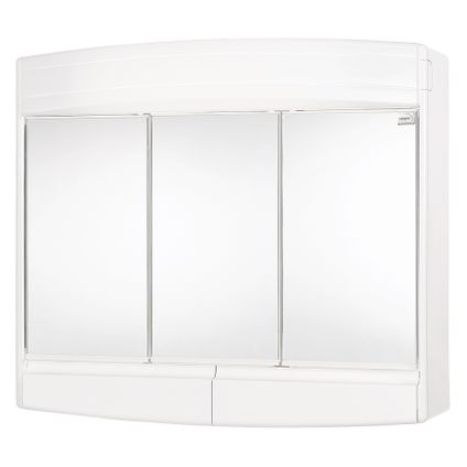 Differnz spiegelkast Topas-Eco 3-deurs met verlichting 53x60x18cm wit