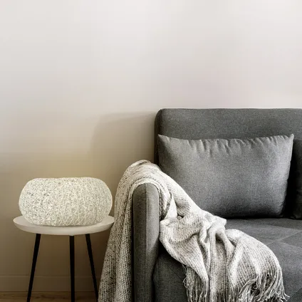 Lampe à poser Home Sweet Home Cocon blanc ⌀28cm E27 2