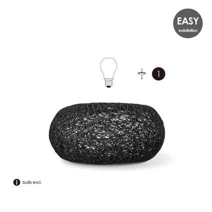 Home Sweet Home tafellamp Cocon zwart ⌀28cm E27 6