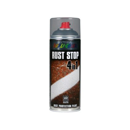 Dupli-Color Rust Stop roestbeschermingslak zijdeglans grijs 400ml