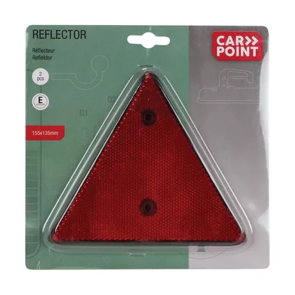 Carpoint lengtedriehoeken rood - 2 stuks 2