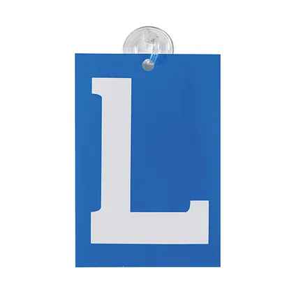 Carpoint L-bord met zuignap blauw