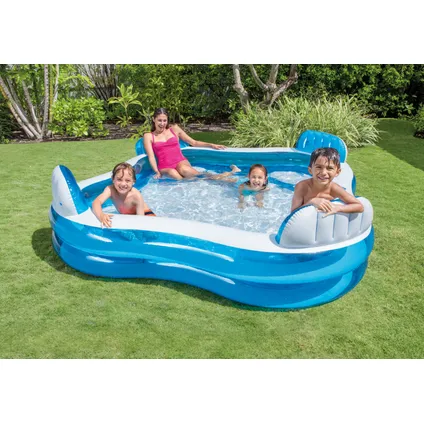 Piscine gonflable Intex Family Lounge rectangulaire 229x229x46cm 2