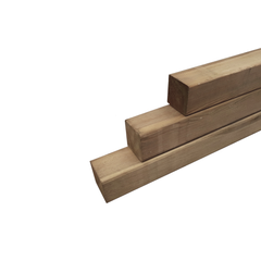 Praxis Vierkante tuinpaal PEFC geïmpregneerd hout bruin 8,8x8,8x270cm aanbieding