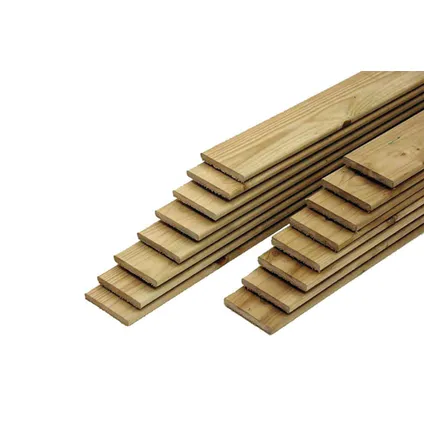 Schuttingplank geïmpregneerd hout 300x14x1,6cm 2