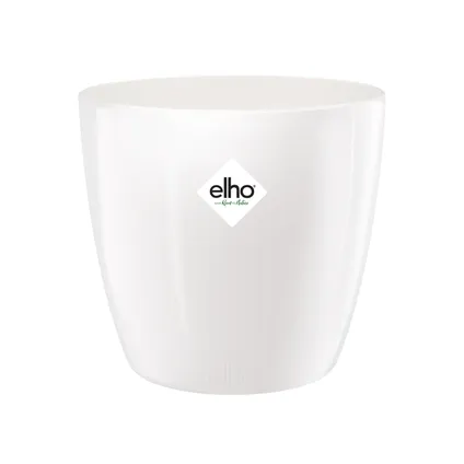 Pot de fleurs Elho diamond rond Ø18cm blanc 2