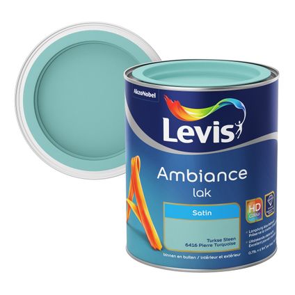 Laque Levis Ambiance Satin pierre turquoise 750ml