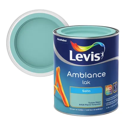 Laque Levis Ambiance Satin pierre turquoise 750ml 3
