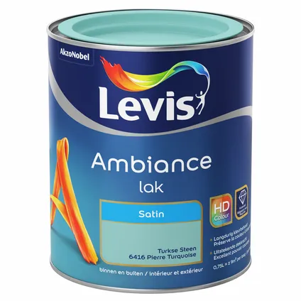 Laque Levis Ambiance Satin pierre turquoise 750ml 5