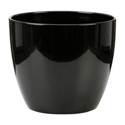 Pot en céramique Scheurich 920 14cm noir brillant