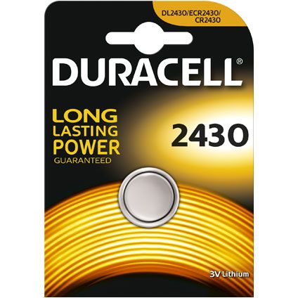 Pile bouton lithium Duracell '2430' 3 V