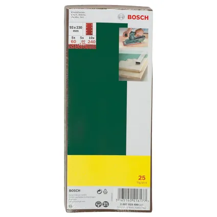 Bosch schuurblad set 93x230mm – 25 stuks 2