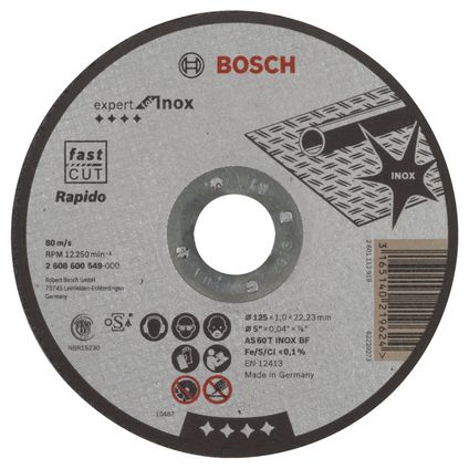 Bosch Professional doorslijpschijf voor staal Expert Rapido 125mm