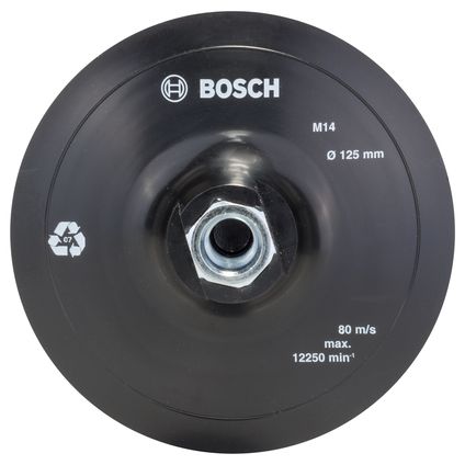 Bosch rubberen schuurblad voor haakse slijpers Ø 125mm