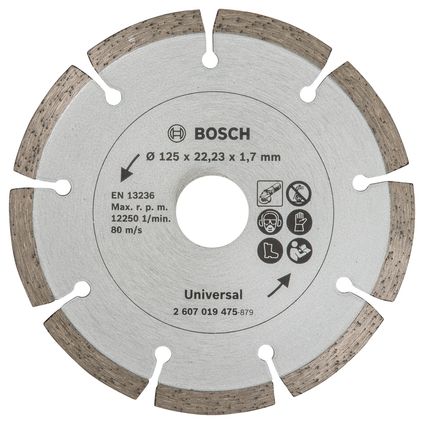 Bosch diamantdoorslijpschijf Ø 125 mm voor bouwmaterialen