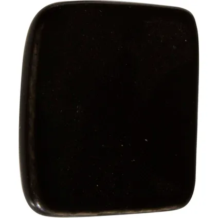 Linea Bertomani deurknop vierkant zwart 35mm